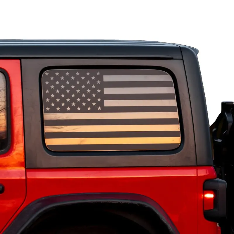 American Flag Window Graphic For Wrangler - 1996+ Wrangler 1