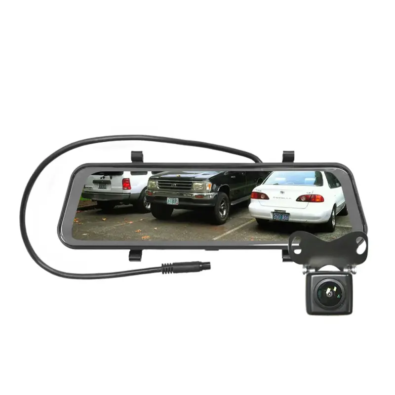 Avs 8.8" Ahd 720P Clip On Rear View Full Screen Mirror Kit With Ahd Camera 1