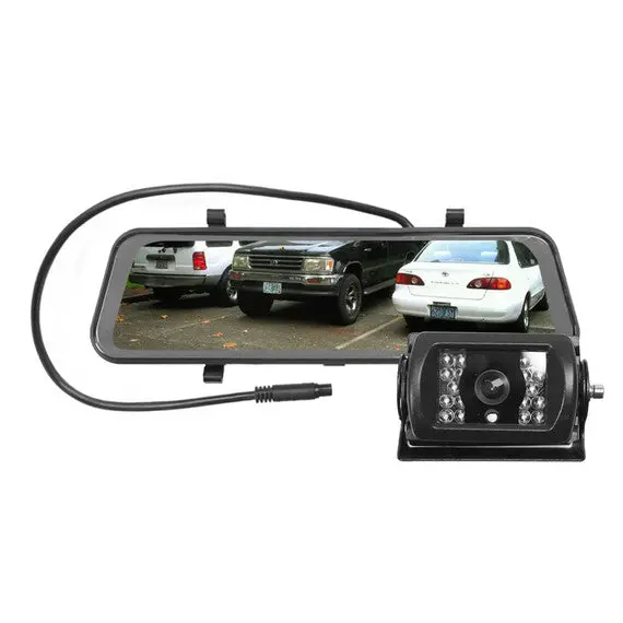 Avs 8.8" Ahd 720P Clip On Rear View Full Screen Mirror Kit With Ahd Heavy Duty Camera 1