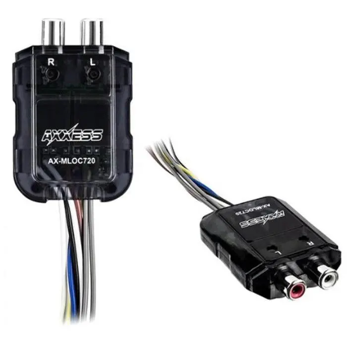 Axxess Axlocm-80 2-Channel Adjustable Line Output Converter 40W Max Per Channel 1