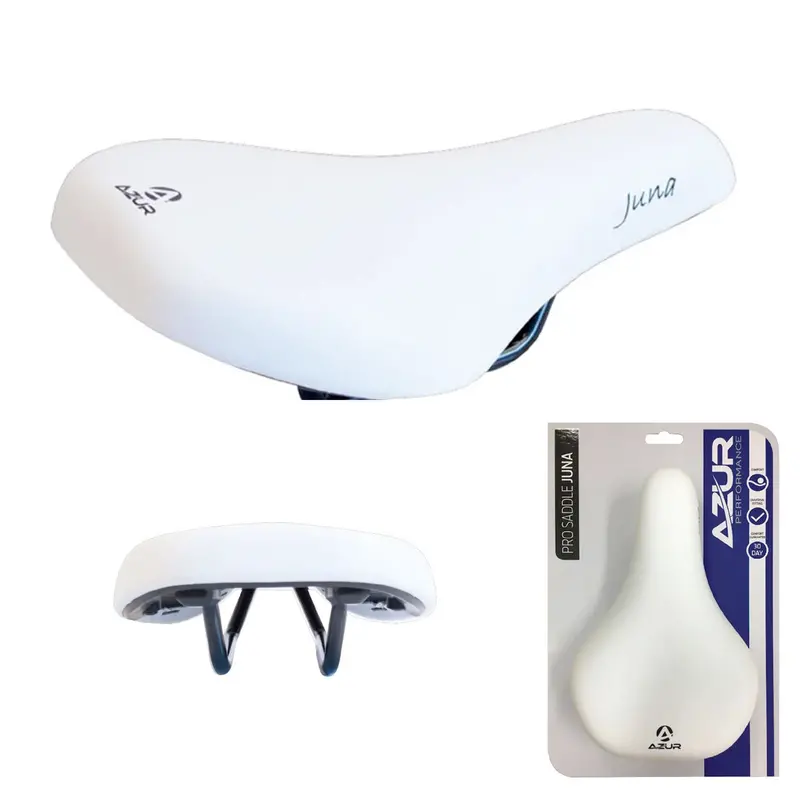 Azur Juna Pro, White Children's Saddle 1
