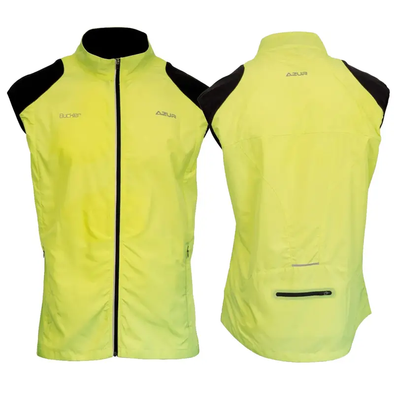 Azur Men's Buckler Vest, Fluro Yellow 1