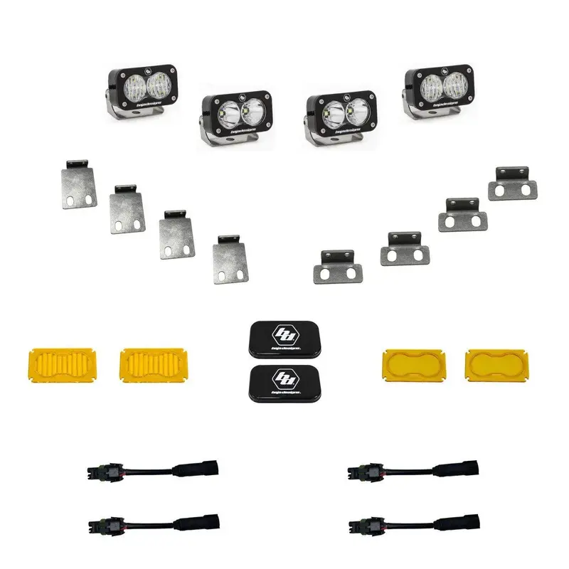 Baja Designs S2 Pro Dual Fog Pocket Light Upgrade Kit - 2021+ Bronco Raptor 1