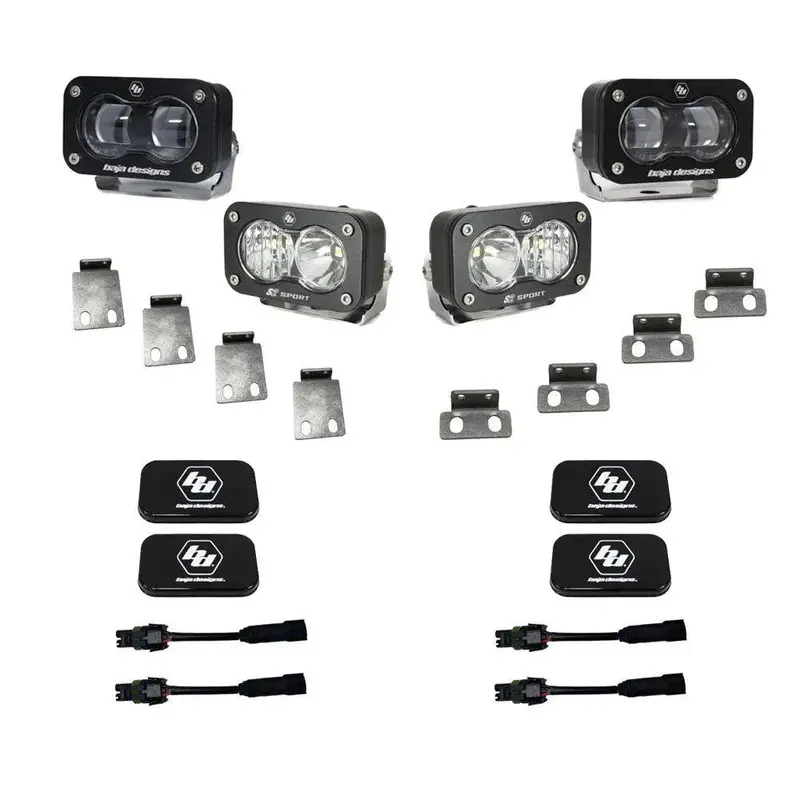 Baja Designs Sae/S2 Sport Fog Pocket Light Upgrade Kit - 2021+ Bronco Raptor 1