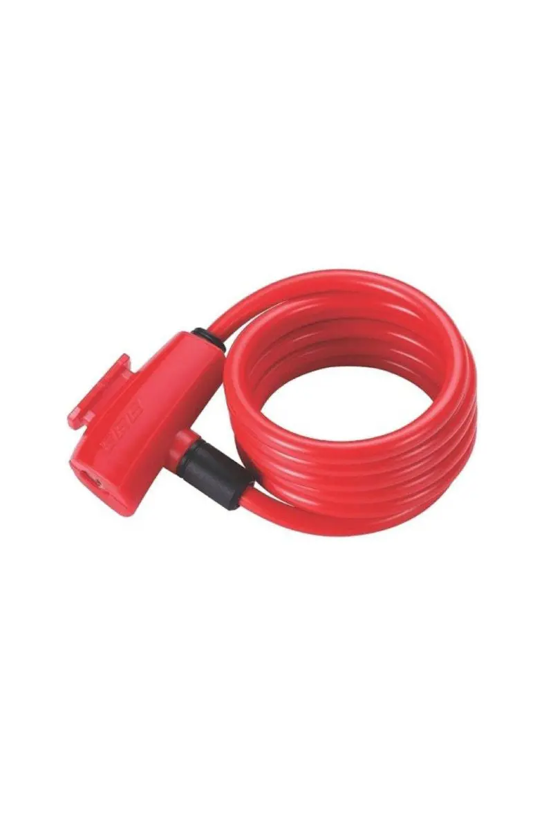 Bbb Bicyclelock Quicksafe 8Mm X 1500Mm Coil Cable Red 1