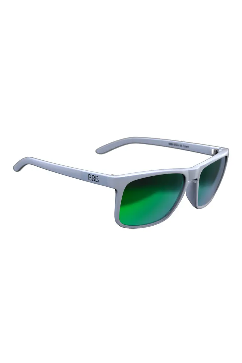 Bbb Street Polarized Matt White/Green Sunglasses 1