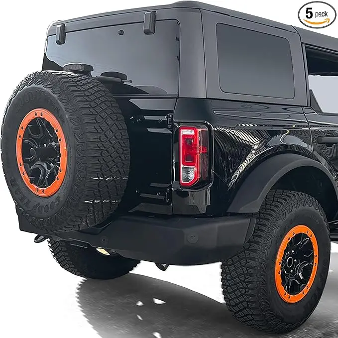 Bead Lock Wheel Trim Rings Kit (Performance Orange) - *2021+ Bronco Sasquatch 1