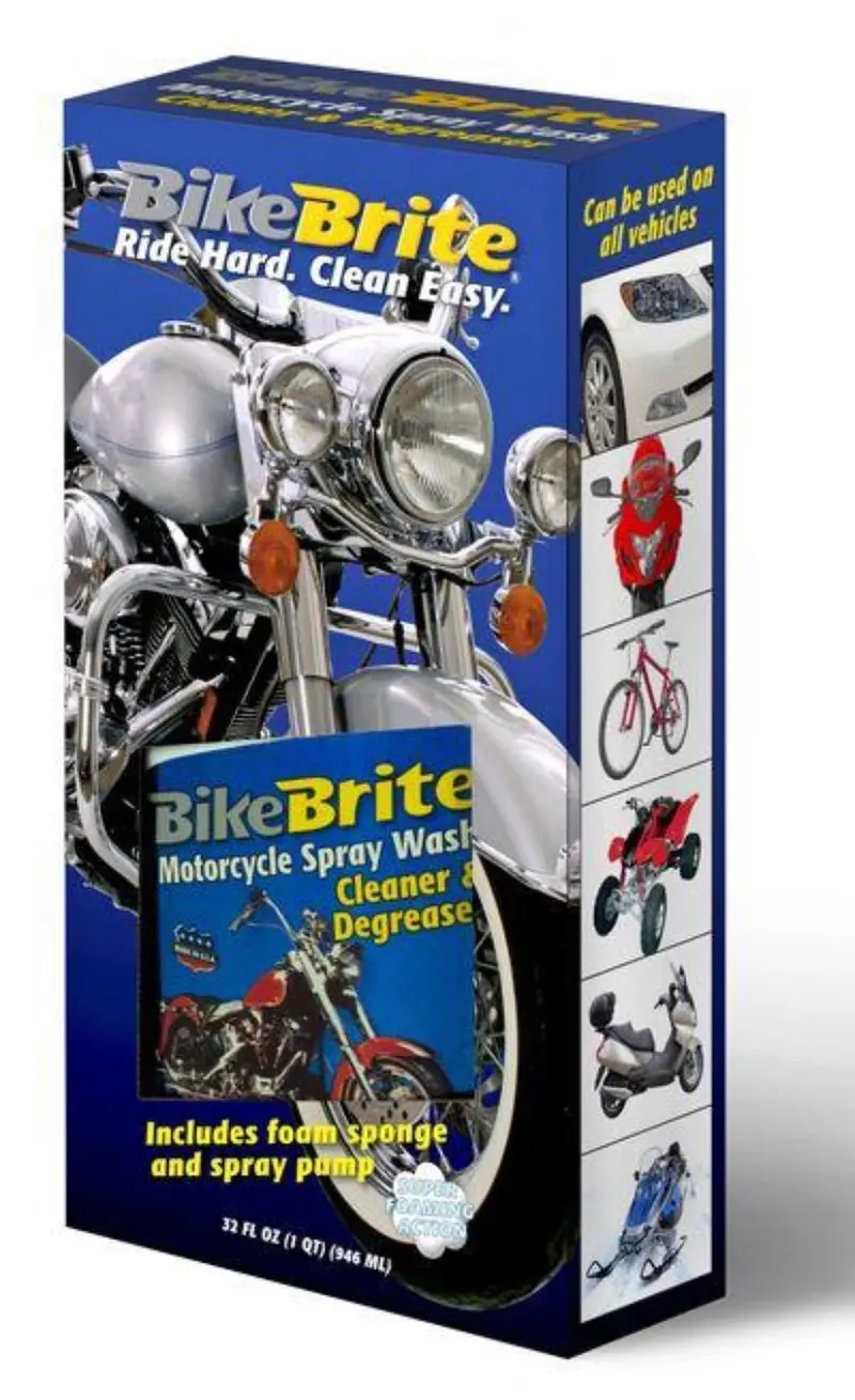 Bike Brite "Motorcycle Spray Wash"-Cleaner & Degreaser Kit With Sponge 1