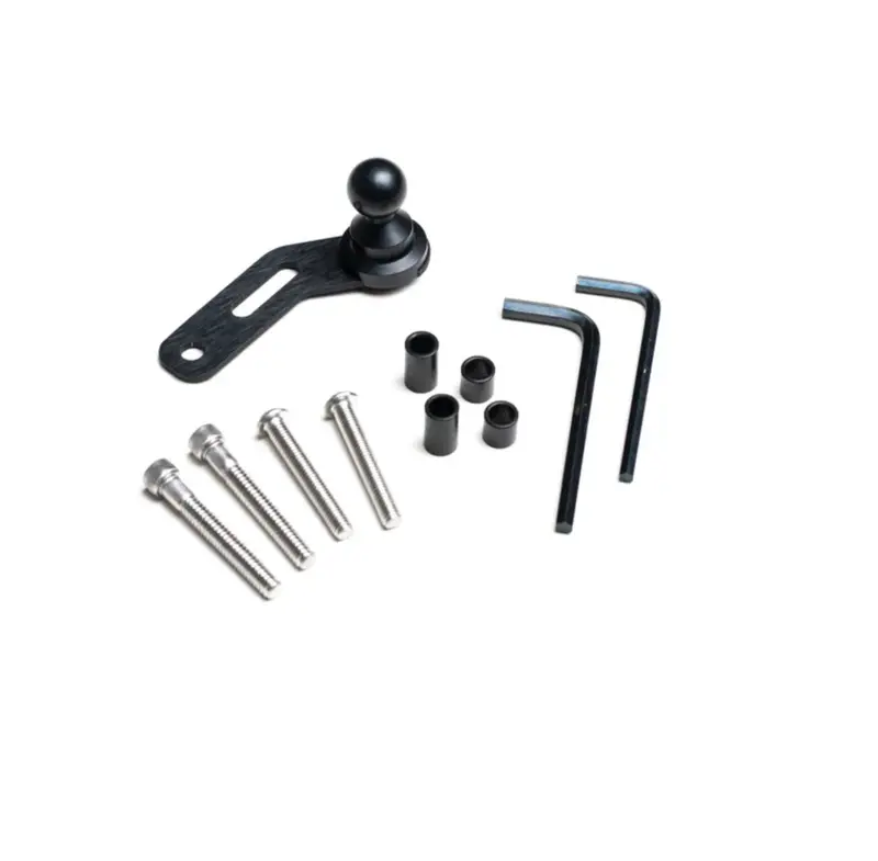 Biker Gripper Cell Phone Control/Perch (Mount Only-No Head)-(Black & Chrome Mounting Bracket Versions-Harley Or Metric)-Street-Adventure-Dirt- 1