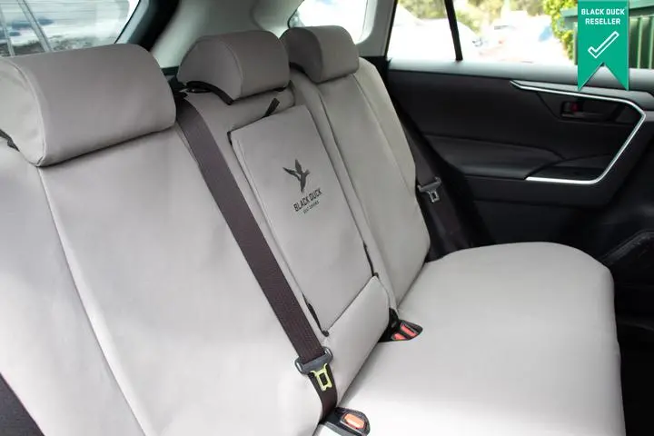 Black Duck Rear Canvas Seat Covers Next Gen Ranger - Black 1