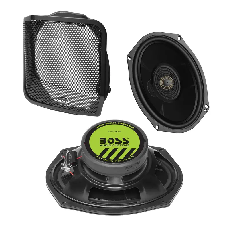 Boss Audio Saddlebag Speaker Kit For 1998 And Newer Harley Davidson Road Glide, Street Glide, And Electra 1