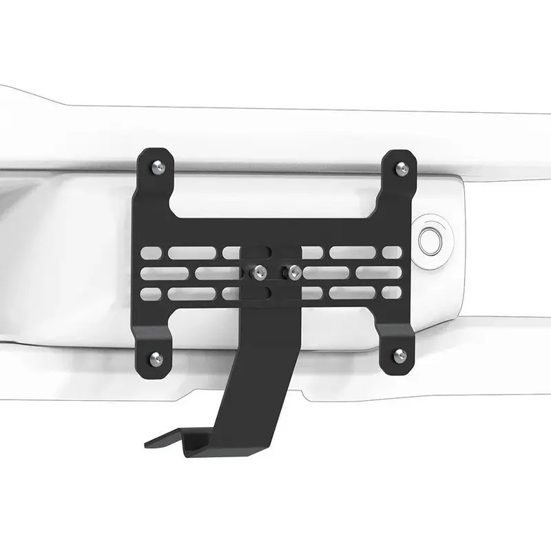 Builtright License Plate Relocation Bracket For Oem Standard Plastic Bumper - 2021+ Bronco 1