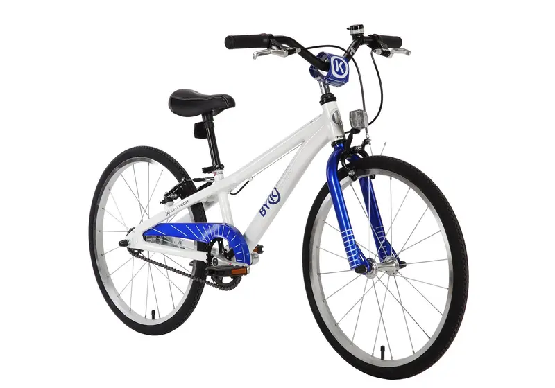 Byk E450 Boy's Bike, White Blue Chrome - Rider Height: 110-132Cm 1