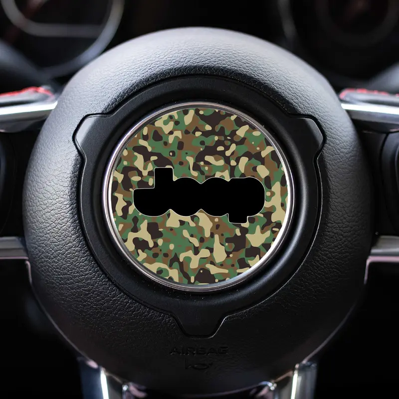 Camo Steering Wheel Decal For Jeep - 2018+ Wrangler Jl / Gladiator Jt 1