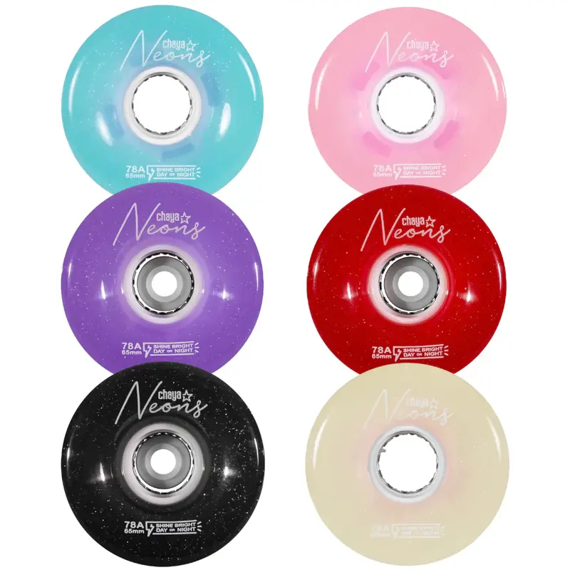 Chaya Led Outdoor Wheels Neon 4 Pack 1