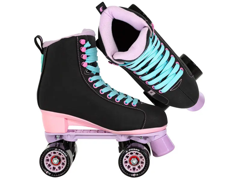 Chaya Melrose Black/Pink/Lavender Roller Skates 2