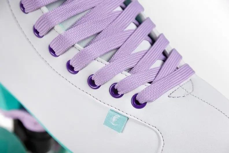 Chaya Melrose White/Teal Roller Skates 4