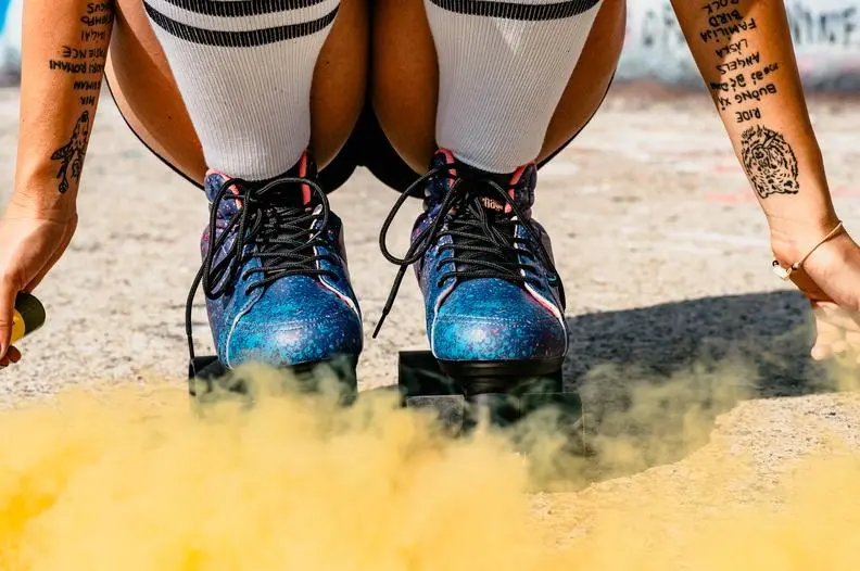 Chaya Vintage Airbrush Roller Skates 4