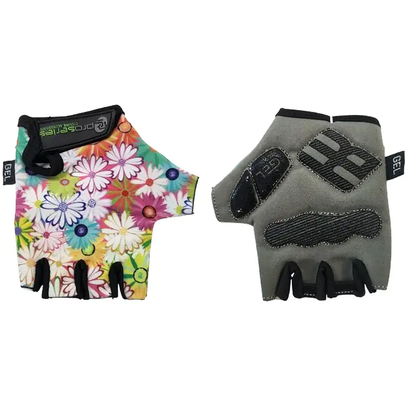 Children's Cycling Gloves - Daisies 1