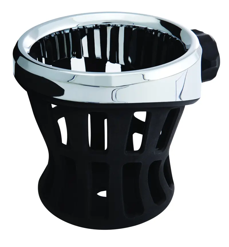 Ciro Drink Holder-Rider & Passenger Mount Options-Harley & Metric-Chrome Top 4