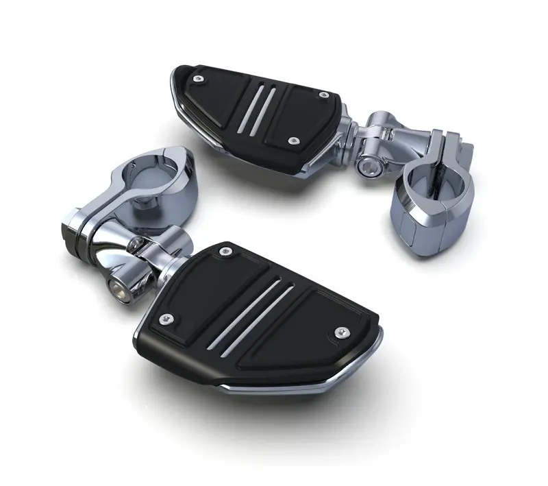 Ciro Twin Hingeless Clamps, Clevis With Twin Rail Footrests 1