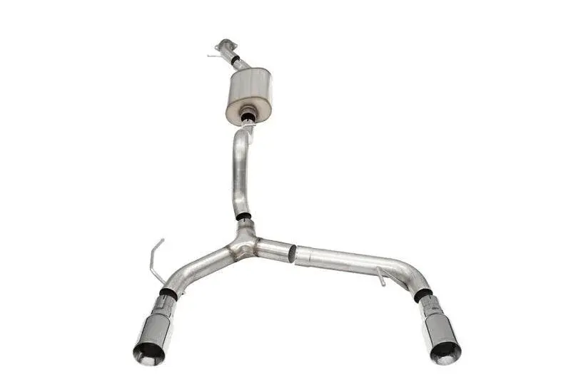Corsa 2.75In Cat-Back Dual Rear Exhaust W/4In Straight-Cut Polish Tips - 2021+ Bronco 2 Door 2.3L 1
