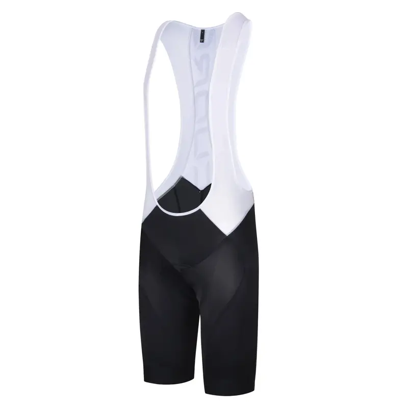 Cuore Men's Silver Bib Shorts Black / White 1