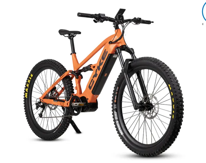 Cyke Falcon S Full Suspension Middrive Electric Mountain Bike 1