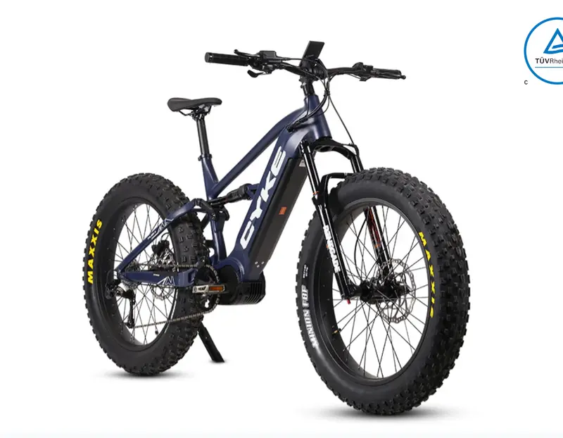 Cyke Falcon X Full Suspension Middrive Electric Mountain Bike 1