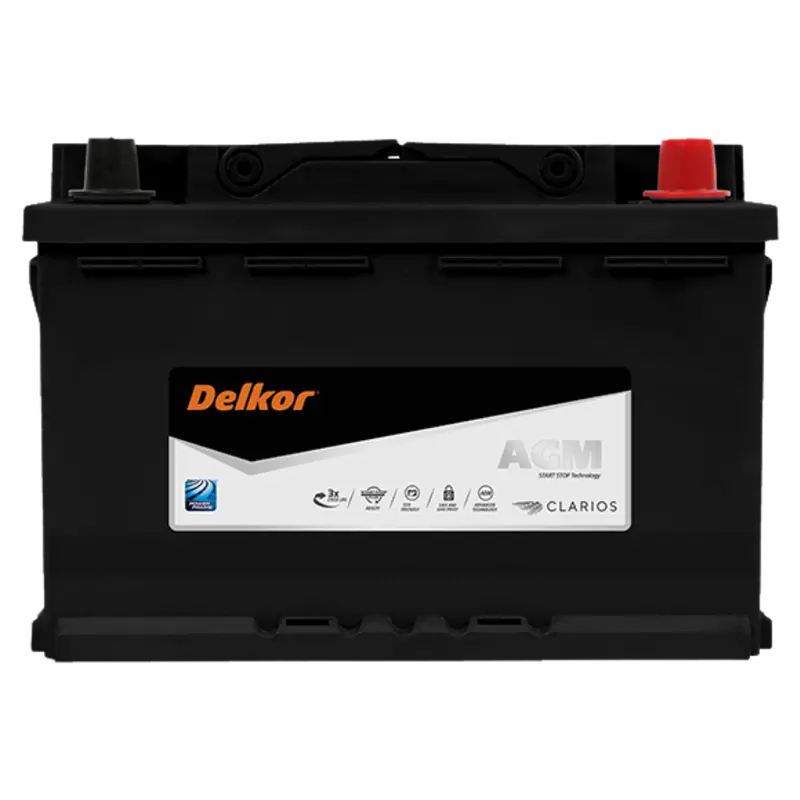 Delkor Start Stop Ln3 760 Cca 70Ah(Din66h Agm) 12V Car Battery 1
