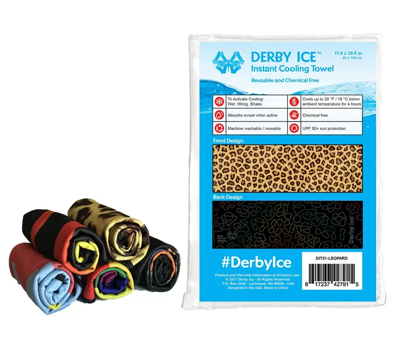 Derby Ice Towel Leopard Pattern 1