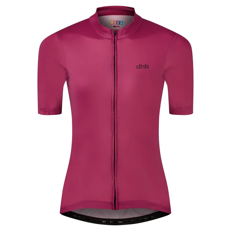 Dhb Women's Moda Short Sleeve Jersey, Dark Pink 1