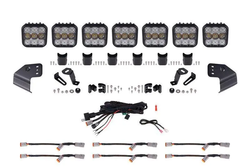 Diode Dynamics Bronco Ss5 Crosslink Windshield Lightbar - 2021+ Bronco 1