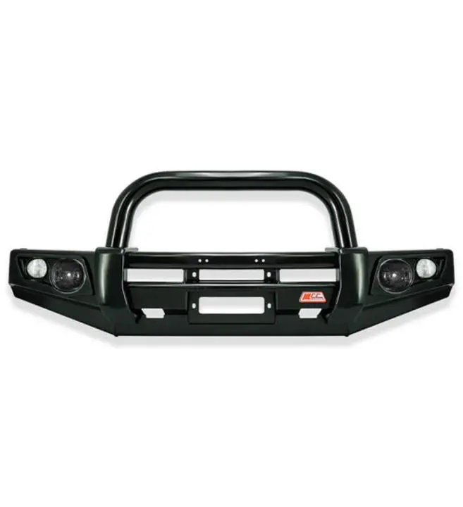 Discovery 1 & 2 1989-2004 707-01 Falcon Bull Bar Single Black Loop Package (Led Foglight) 1