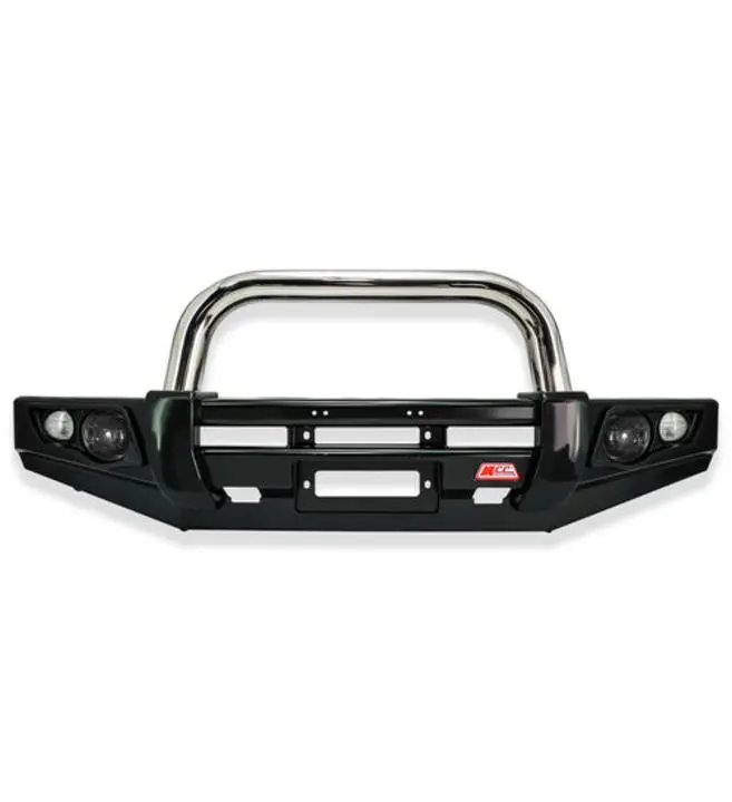Dmax Facelift 2017-2020 707-01 Falcon Bull Bar Single Stainless Loop Package (Led Foglight) 1