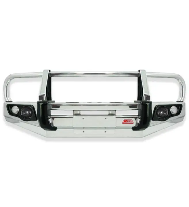 Dmax Facelift 2017-2020 707-02A Alloy Falcon Bull Bar Black A-Frame Package (Led Foglight) 1