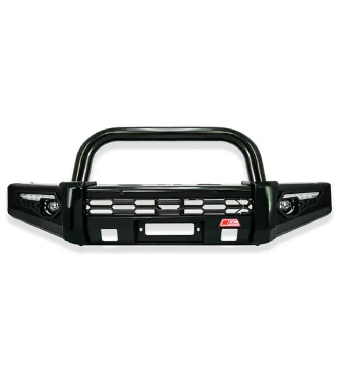 Dmax Facelift 2017-2020 808-01 Phoenix Bull Bar Single Black Loop Package 1