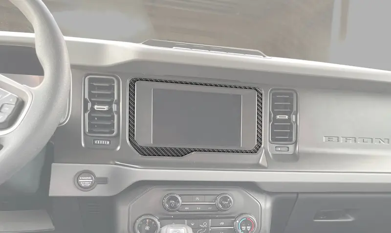 Domed 8 Inch Display Screen Accent Overlay - 2021-2024 Bronco 1