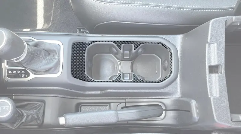 Domed Cup Holder Accent Overlay - 2018+ Wrangler Jl / Gladiator Jt 1