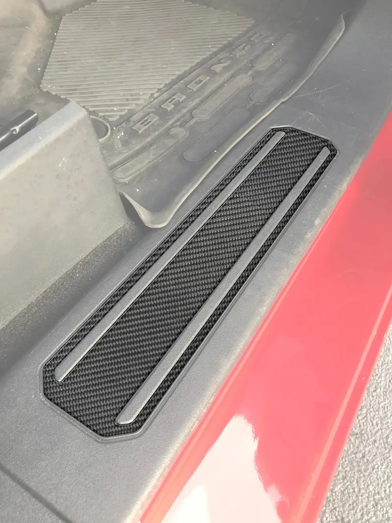 Domed Door Sill Plate Overlays - 2021+ Bronco 1
