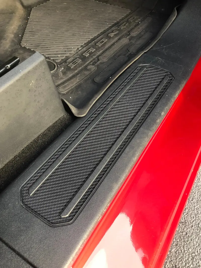 Domed Door Sill Plate Overlays - 2021+ Bronco 2