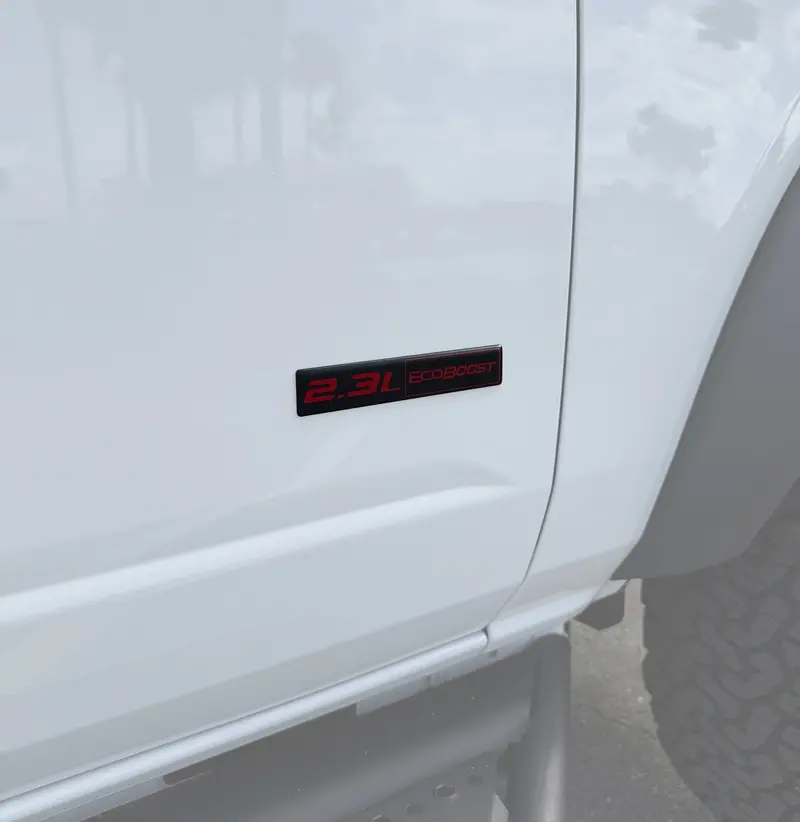 Domed Engine Badge - 2021-2026 Bronco 2.3L 2.7L 3.0L 1
