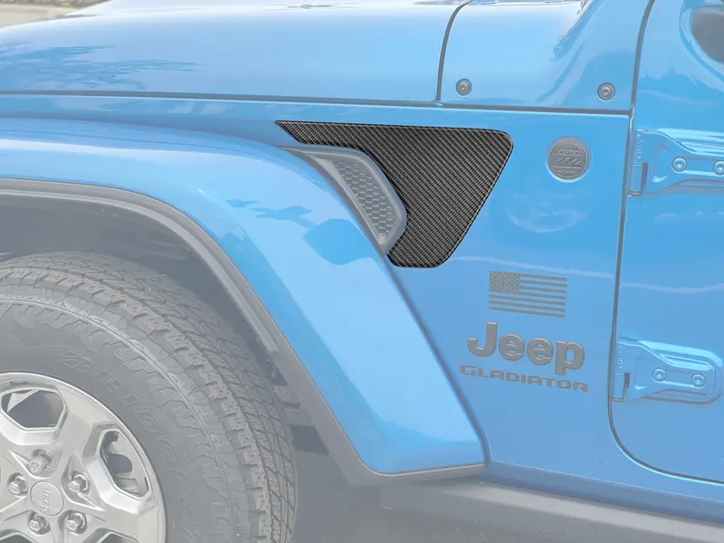 Domed Fender Vent Surround Accent Overlays - 2018+ Wrangler Jl / Gladiator Jt 1