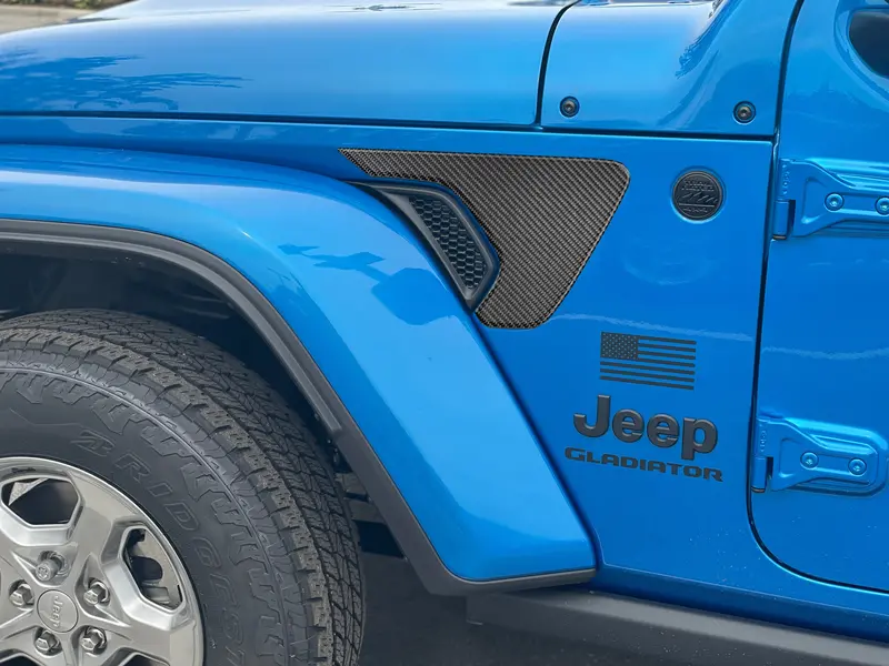 Domed Fender Vent Surround Accent Overlays - 2018+ Wrangler Jl / Gladiator Jt 2