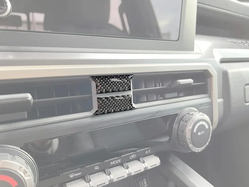 Domed Middle A/C Vent Accent Trim (8" Screen Only) - 2024+ Tacoma / 2025+ 4Runner 1