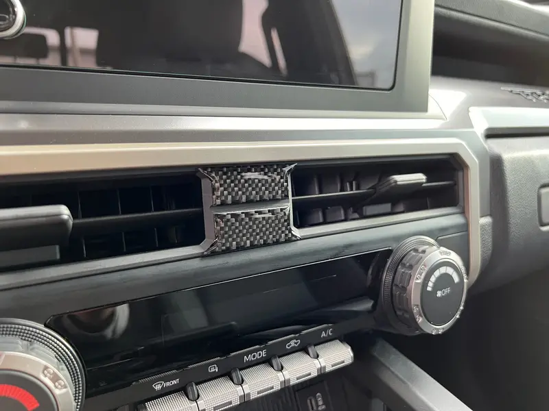 Domed Middle A/C Vent Accent Trim (8" Screen Only) - 2024+ Tacoma / 2025+ 4Runner 2