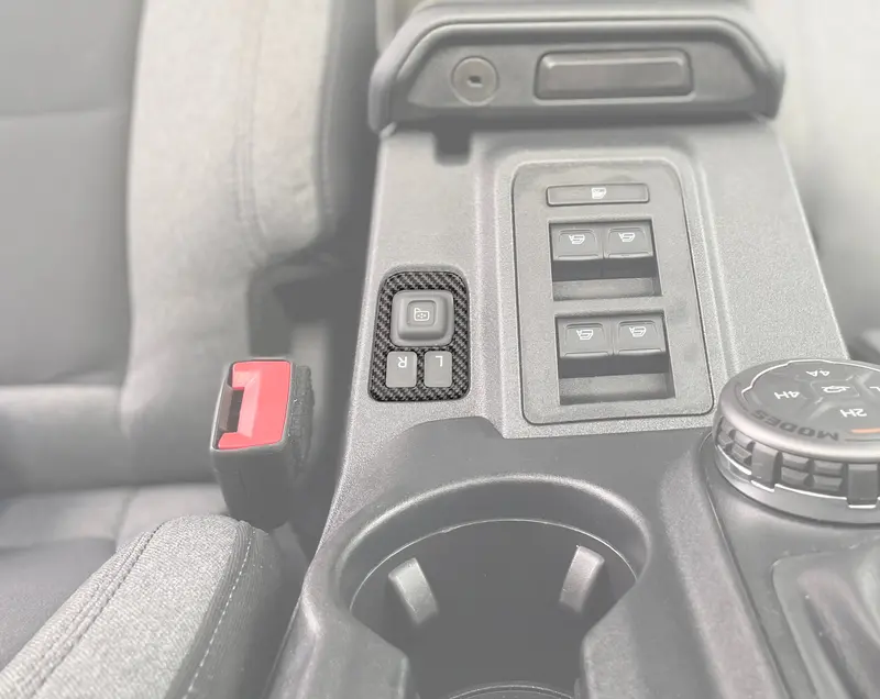 Domed Mirror Control Switch Accent Overlay - 2021+ Bronco 1