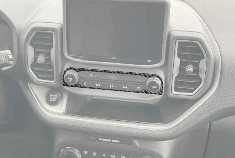Domed Radio Accent Overlay - 2021-2024 Bronco Sport 1