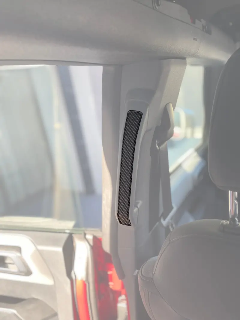 Domed Rear Grab Rail Accent Overlays - 2021+ Bronco 4 Door 1