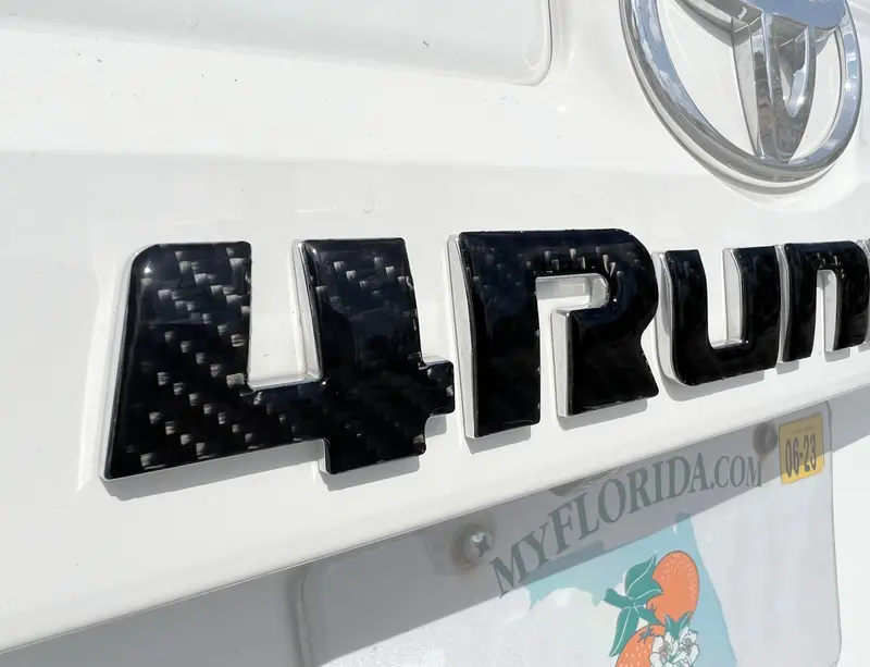 Domed Rear Hatch Letter Overlays - 2010-2024 4Runner 1